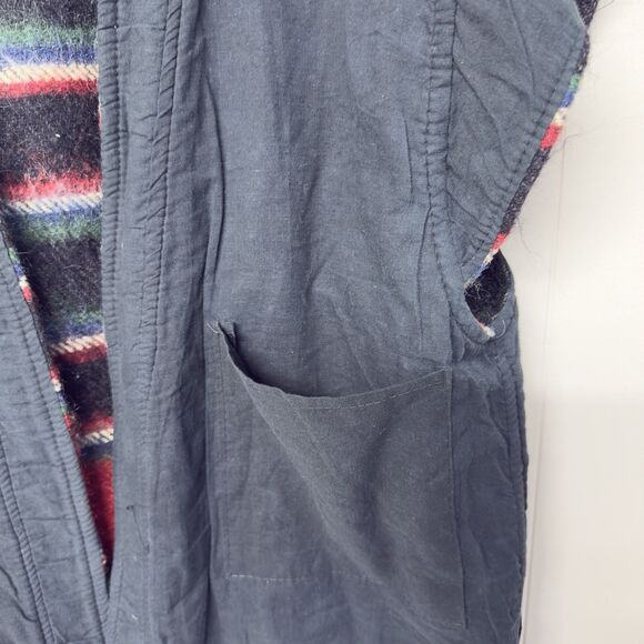 Nepal Tibet Handmade Wool Vest Lined Traditional Design Pocket Unisex Large - Picture 5 of 10